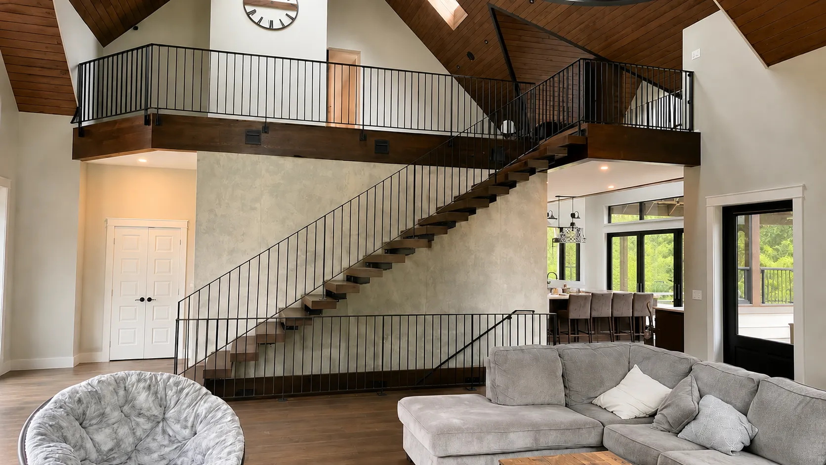 Completed millwork project by Mountainside Millwork