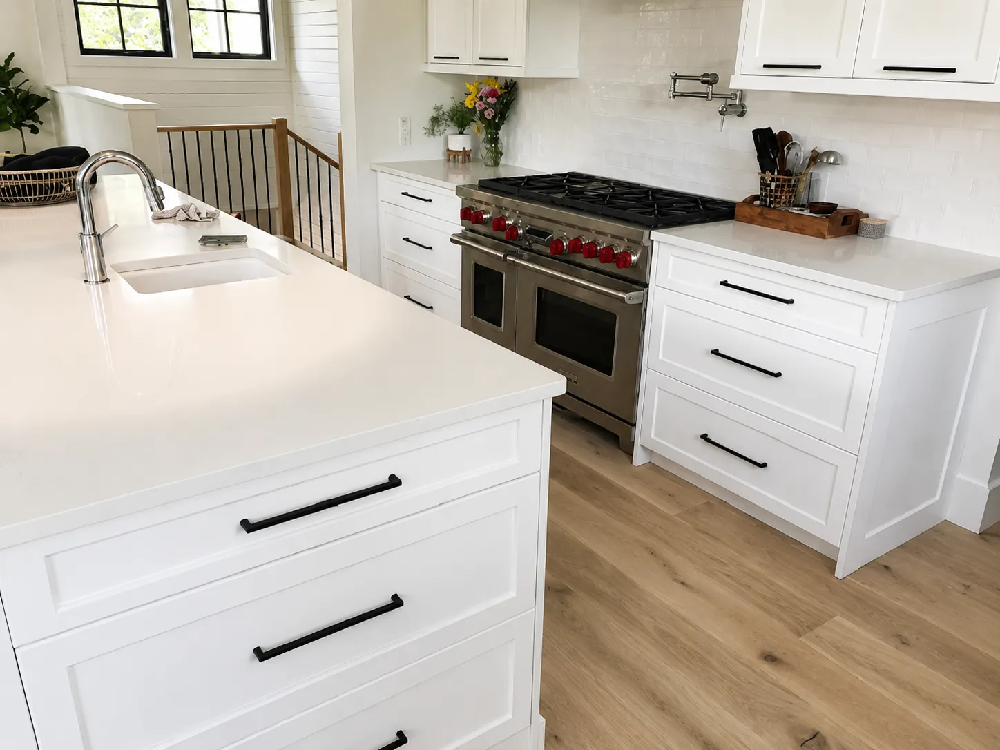 Custom kitchen millwork example