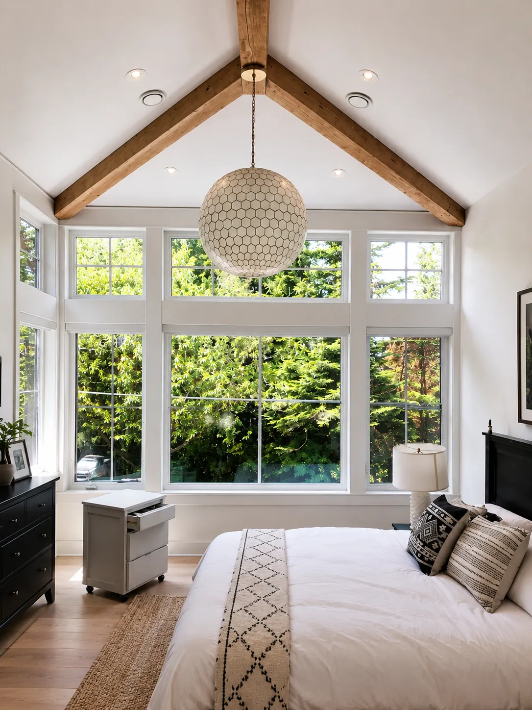 Custom millwork example: built-in shelving and storage